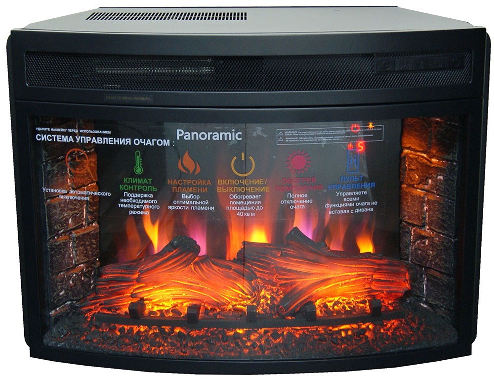 Электрокамин Panoramic 08-25`LED FX NEW /Панорамик 25`
